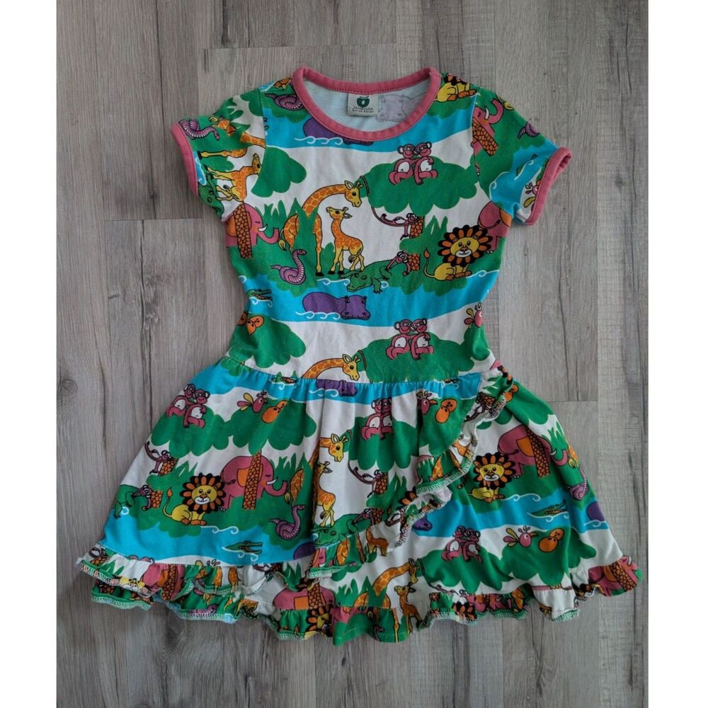 Smafolk Jungle Print Dress, 4-5Y (V8)